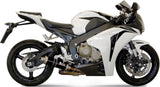 Terminale Di Scarico Non Catalizzato E Con Omologazione Suono Gp Inox Nero - Mivv Compatibile Con Honda Cbr 1000 Rr (2008-2013)