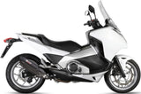 Terminale Di Scarico Con Omologazione Suono Suono Inox Nero Carbonio - Mivv Compatibile Con Honda Nc 700 X (2012-2014)