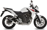 Terminale Di Scarico Con Omologazione Suono Gp Carbonio - Mivv Compatibile Con Honda Cb 500 X (2013-2015)