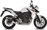 Exhaust Tip With Noise Certification Gp Steel Black - Mivv Compatible With Honda Cb 500 X (2013-2015)