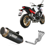 Impianto Di Scarico Completo Non Catalizzato E Con Omologazione Suono Gppro Inox Nero - Mivv Compatibile Con Honda Cb 650 F (2014-2018)