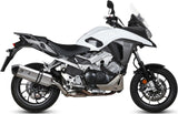 Terminale Di Scarico Con Omologazione Suono Speed Edge Inox Carbonio - Mivv Compatibile Con Honda Crossrunner (2015-2020)