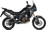 Terminale Di Scarico Con Omologazione Suono Speed Edge Inox Nero Carbonio - Mivv Compatibile Con Honda Crf 1000 L Africa Twin (2016-2019)