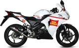 Impianto Di Scarico Completo Non Catalizzato E Con Omologazione Suono Oval Carbonio Carbonio - Mivv Compatibile Con Honda Cbr 125 R (2011-2016)