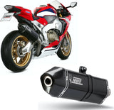 Terminale Di Scarico Con Omologazione Suono Speed Edge Inox Nero Carbonio - Mivv Compatibile Con Honda Cbr 1000 Rr (2017-2019)