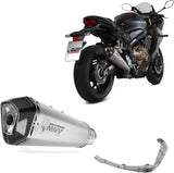 Impianto Di Scarico Completo Non Catalizzato E Con Omologazione Suono Delta Race Inox Carbonio - Mivv Compatibile Con Honda Cbr 650 R (2019-2023)