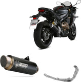 Impianto Di Scarico Completo Catalizzato E Con Omologazione Suono Gppro Inox Nero - Mivv Compatibile Con Honda Cbr 650 R (2019-2023)