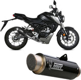Impianto Di Scarico Completo Catalizzato E Con Omologazione Suono Gppro Carbonio - Mivv Compatibile Con Honda Cb 125 R (2018-2020)