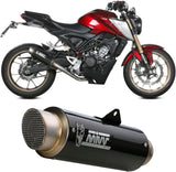 Impianto Di Scarico Completo Catalizzato E Con Omologazione Suono Gppro Carbonio - Mivv Compatibile Con Honda Cb 125 R (2021-2024)