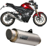 Impianto Di Scarico Completo Non Catalizzato E Con Omologazione Suono Gppro Titanio - Mivv Compatibile Con Honda Cb 125 R (2021-2024)