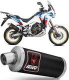 Terminale Di Scarico Con Omologazione Suono Dakar Inox Nero - Mivv Compatibile Con Honda Crf 1100 L Africa Twin (2020-2023)
