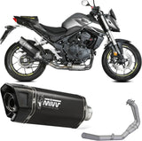 Impianto Di Scarico Completo Non Catalizzato E Con Omologazione Suono Sr-1 Inox Nero - Mivv Compatibile Con Honda Cb 750 Hornet (2023-2024)