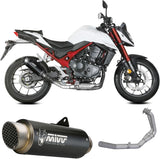 Impianto Di Scarico Completo Non Catalizzato E Con Omologazione Suono Gppro Inox Nero - Mivv Compatibile Con Honda Cb 750 Hornet (2023-2024)