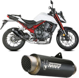 Terminale Di Scarico Con Omologazione Suono Gppro Inox Nero - Mivv Compatibile Con Honda Cb 750 Hornet (2023-2024)