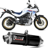 Terminale Di Scarico Con Omologazione Suono Oval Inox Nero - Mivv Compatibile Con Honda Xl 750 Transalp (2023-2024)