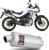 Terminale Di Scarico Con Omologazione Suono Dakar Inox - Mivv Compatibile Con Honda Xl 750 Transalp (2023-2024)