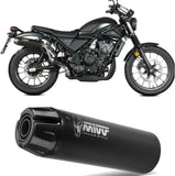 Terminale Di Scarico Con Omologazione Suono Hr-1 Inox Nero Carbonio - Mivv Compatibile Con Honda Cl 500 (2023-2024)