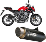 Terminale Di Scarico Con Omologazione Suono Gppro Inox Nero - Mivv Compatibile Con Honda Cb 500 Hornet (2024)