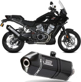 Terminale Di Scarico Con Omologazione Suono Speed Edge Inox Nero Carbonio - Mivv Compatibile Con Harley-Davidson Pan America - Special (2021-2024)