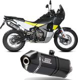 Terminale Di Scarico Con Omologazione Suono Speed Edge Inox Nero Carbonio - Mivv Compatibile Con Husqvarna Norden 901 (2022-2024)