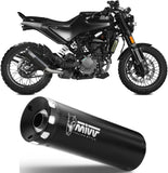 Terminale Di Scarico Con Omologazione Suono Hr-1 Inox Nero - Mivv Compatibile Con Husqvarna Svartpilen 125 (2021-2023)