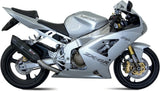 Terminale Di Scarico Con Omologazione Suono Suono Inox Nero Carbonio - Mivv Compatibile Con Kawasaki Zx 6R 636 (2003-2004)