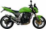 Doppio Terminale Di Scarico Con Omologazione Suono Gp Inox Nero - Mivv Compatibile Con Kawasaki Z 1000 (2003-2006)