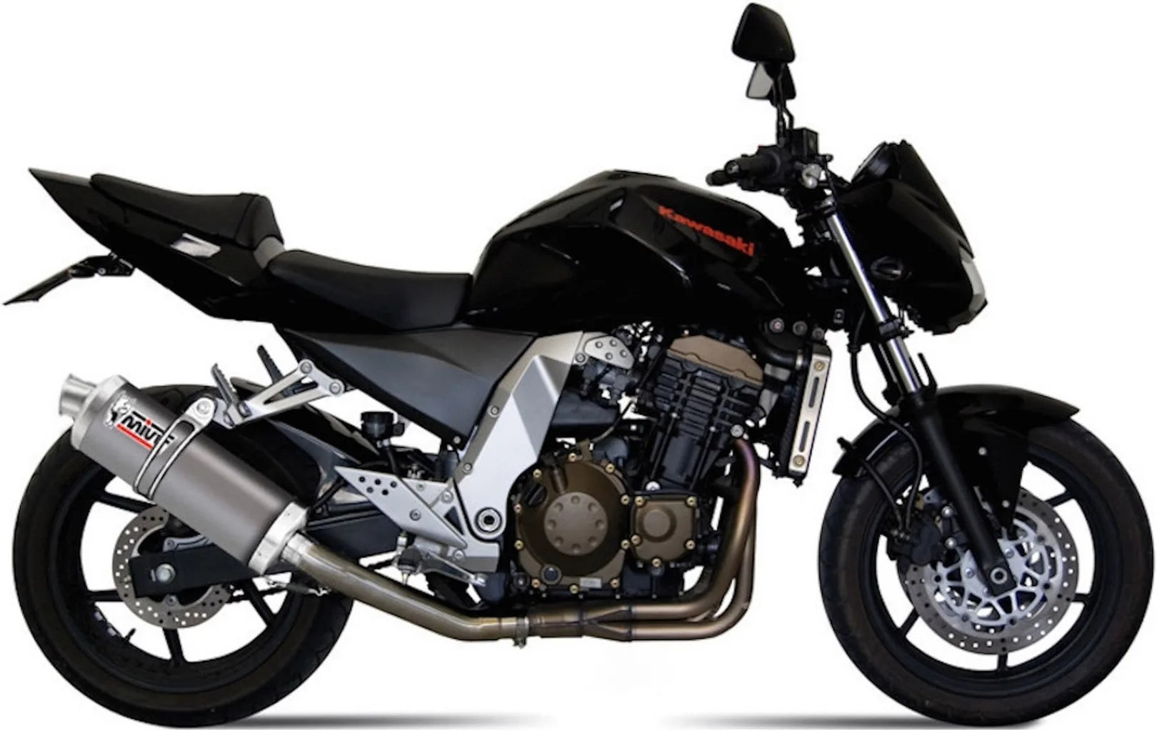 Terminale Di Scarico Con Omologazione Suono Oval Inox - Mivv Compatibile Con Kawasaki Z 750 (2004-2006)