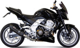 Non-Catalytic Exhaust Tip With Sound Certification Suono Steel Black Carbon - Mivv Compatible With Kawasaki Z 750 (2007-2014)