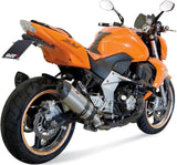 Doppio Terminale Di Scarico Con Omologazione Suono Suono Inox Carbonio - Mivv Compatibile Con Kawasaki Z 1000 (2007-2009)