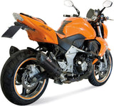 Doppio Terminale Di Scarico Con Omologazione Suono Suono Inox Nero Carbonio - Mivv Compatibile Con Kawasaki Z 1000 (2007-2009)
