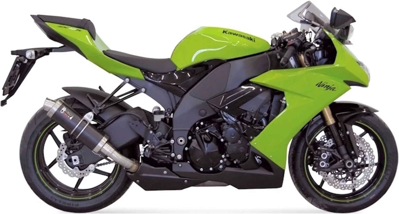 Terminale Di Scarico Con Omologazione Suono Gp Carbonio - Mivv Compatibile Con Kawasaki Zx-10R (2008-2010)
