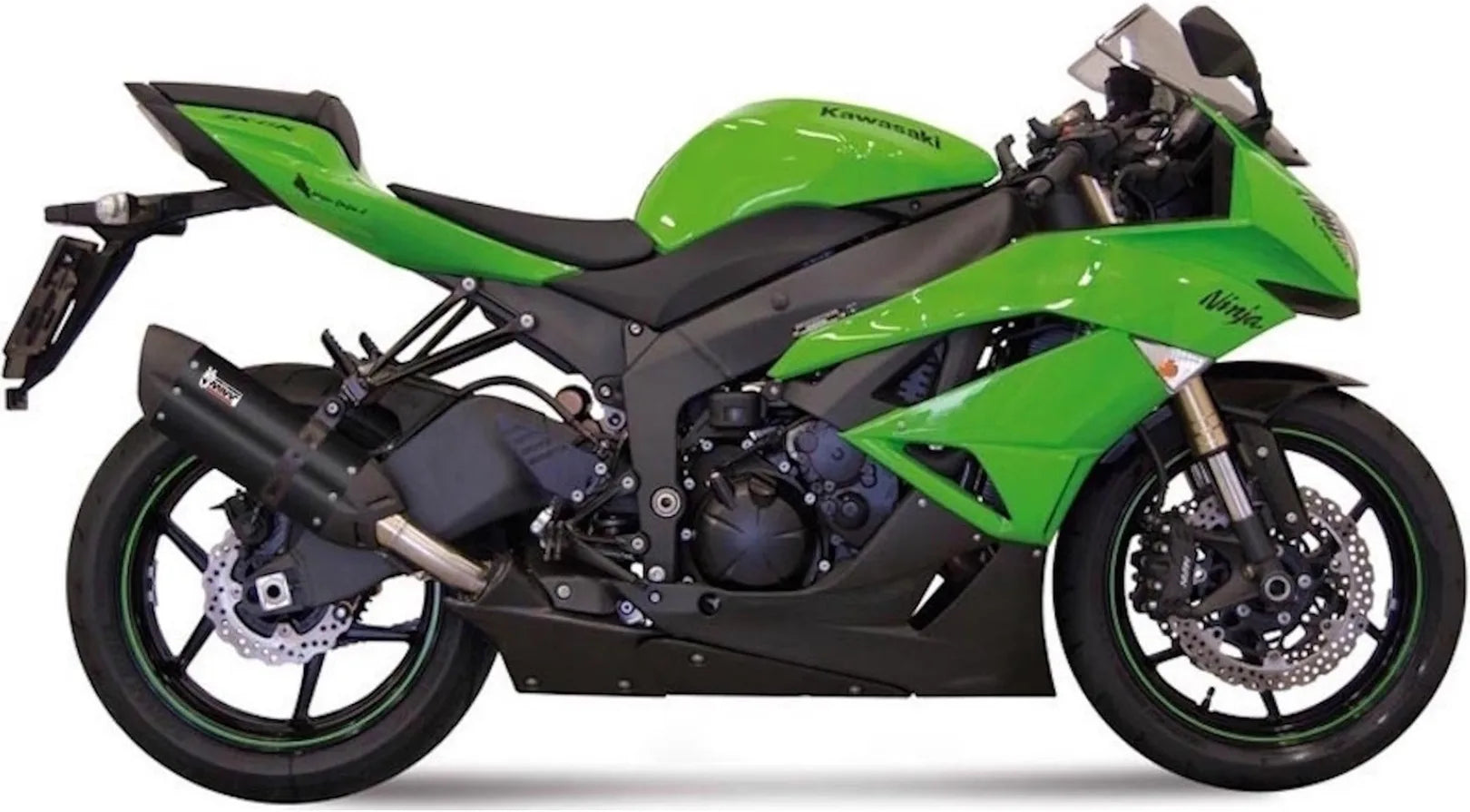 Terminale Di Scarico Con Omologazione Suono Suono Inox Nero Carbonio - Mivv Compatibile Con Kawasaki Zx 6R 636 (2013-2016)