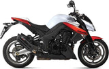 Doppio Terminale Di Scarico Con Omologazione Suono Suono Inox Nero Carbonio - Mivv Compatibile Con Kawasaki Z 1000 (2010-2013)