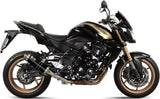 Terminale Di Scarico Non Catalizzato E Con Omologazione Suono Gp Inox Nero - Mivv Compatibile Con Kawasaki Z 750 R (2011-2014)