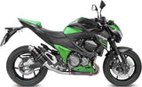 Exhaust Tip With Noise Certification Gp Steel Black - Mivv Compatible With Kawasaki Z 800 (2013-2016)