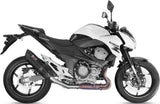 Exhaust Tip With Noise Certification Suono Steel Black Carbon - Mivv Compatible With Kawasaki Z 800 E (2013-2016)