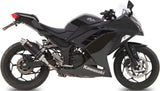 Terminale Di Scarico Con Omologazione Suono Gp Inox Nero - Mivv Compatibile Con Kawasaki Z 300 (2015-2016)