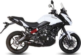 Impianto Di Scarico Completo Non Catalizzato E Con Omologazione Suono Suono Inox Nero Carbonio - Mivv Compatibile Con Kawasaki Versys 650 (2015-2020)