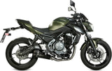 Impianto Di Scarico Completo Catalizzato E Con Omologazione Suono Delta Race Inox Nero Carbonio - Mivv Compatibile Con Kawasaki Z 650 (2017-2023)