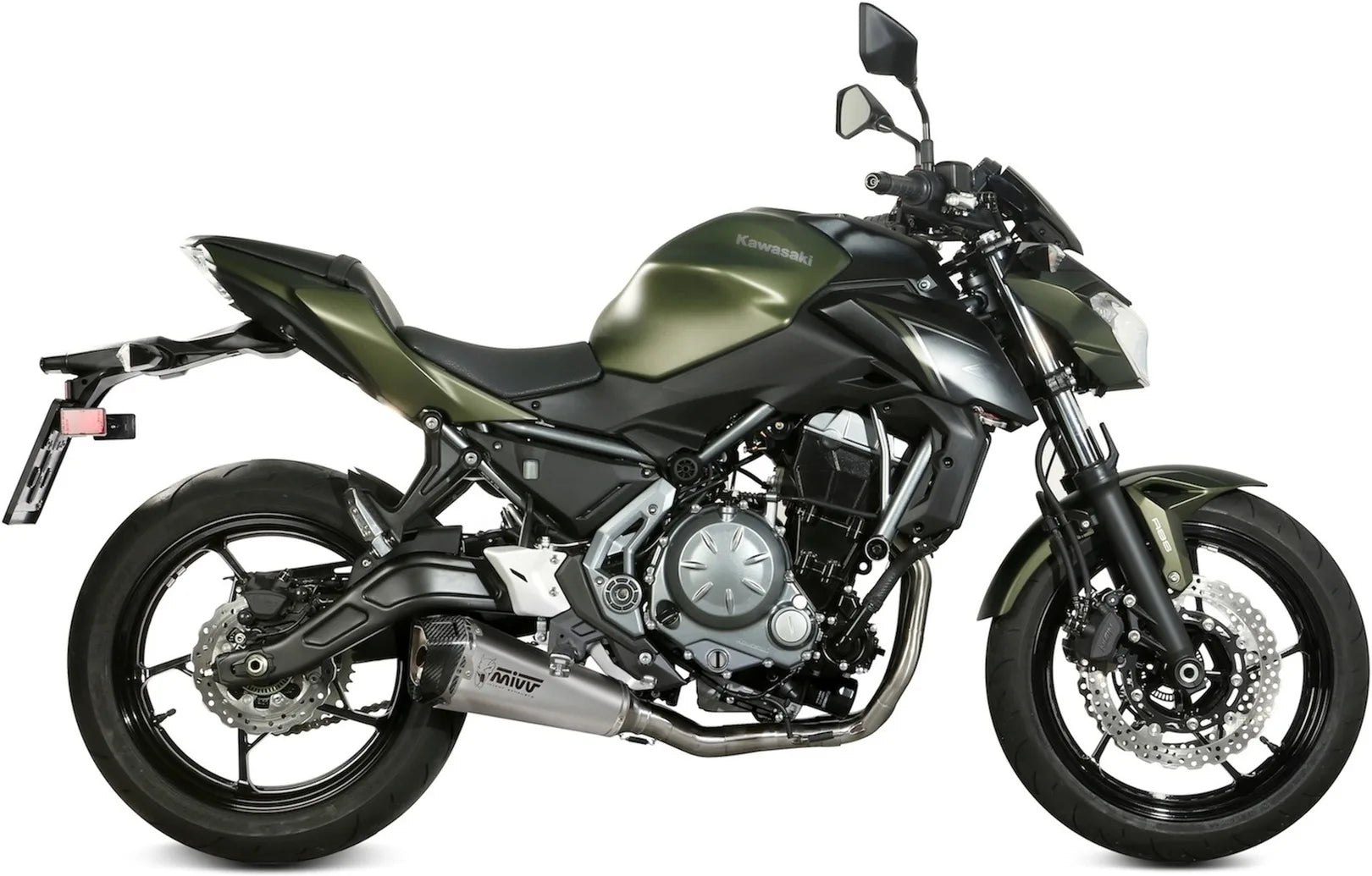 Impianto Di Scarico Completo Catalizzato E Con Omologazione Suono Delta Race Inox Carbonio - Mivv Compatibile Con Kawasaki Z 650 (2017-2023)