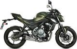 Impianto Di Scarico Completo Catalizzato E Con Omologazione Suono Delta Race Inox Carbonio - Mivv Compatibile Con Kawasaki Z 650 (2017-2023)