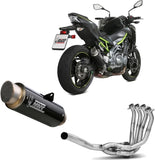 Impianto Di Scarico Completo Non Catalizzato E Con Omologazione Suono Gppro Carbonio - Mivv Compatibile Con Kawasaki Z 900 (2017-2024)