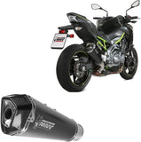 Terminale Di Scarico Con Omologazione Suono Delta Race Inox Nero Carbonio - Mivv Compatibile Con Kawasaki Z 900 (2017-2024)
