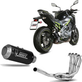 Impianto Di Scarico Completo Non Catalizzato E Con Omologazione Suono Mk3 Carbonio - Mivv Compatibile Con Kawasaki Z 900 (2017-2019)