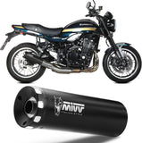 Terminale Di Scarico Con Omologazione Suono Hr-1 Inox Nero - Mivv Compatibile Con Kawasaki Z 900 Rs (2018-2024)