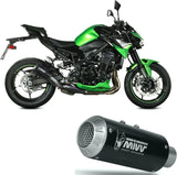 Terminale Di Scarico Con Omologazione Suono Mk3 Inox Nero - Mivv Compatibile Con Kawasaki Z 900 (2020-2024)