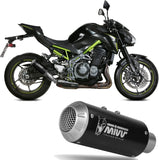 Terminale Di Scarico Con Omologazione Suono Mk3 Inox Nero - Mivv Compatibile Con Kawasaki Z 900 A2 (2017-2024)