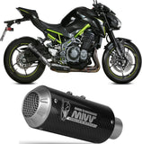Terminale Di Scarico Con Omologazione Suono Mk3 Carbonio - Mivv Compatibile Con Kawasaki Z 900 A2 (2017-2024)
