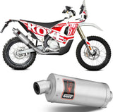 Terminale Di Scarico Con Omologazione Suono Dakar Inox - Mivv Compatibile Con Kove Moto 450 Rally (2023-2024)